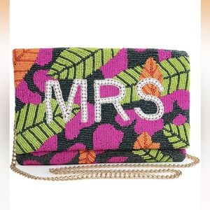 Colorful Beaded Bridal Clutch